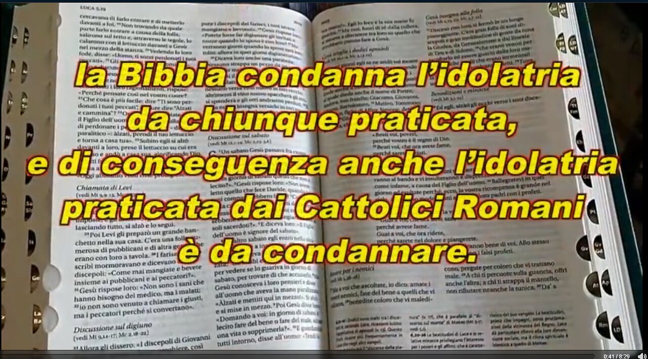 L'IDOLATRIA DELLA CHIESA PAGANA CATTOLICA ROMANA è un PECCATO MORTALE E SONO TUTTI COLPEVOLI DI PECCATO D'IDOLATRIA CHE NON SARà RIMESSO.agli idolàtri e per tutti i mentitori è riservato lo stagno ardente di fuoco e di zolfo