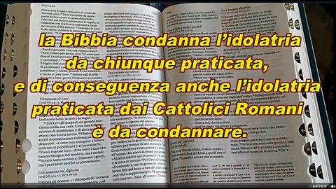 L'IDOLATRIA DELLA CHIESA PAGANA CATTOLICA ROMANA è un PECCATO MORTALE E SONO TUTTI COLPEVOLI DI PECCATO D'IDOLATRIA CHE NON SARà RIMESSO.agli idolàtri e per tutti i mentitori è riservato lo stagno ardente di fuoco e di zolfo