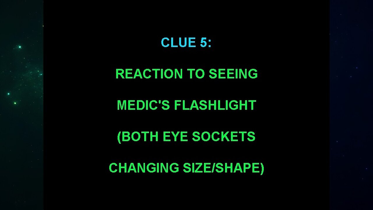 Clue 5 (Andrew Burlington's The "Alien Interview" Video Analysis)