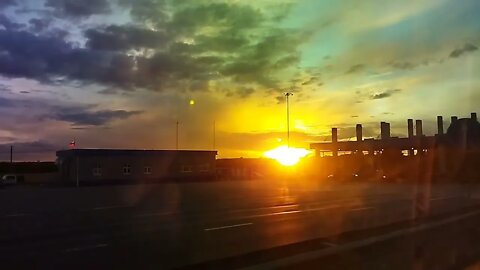 way to Moscow..... sunset