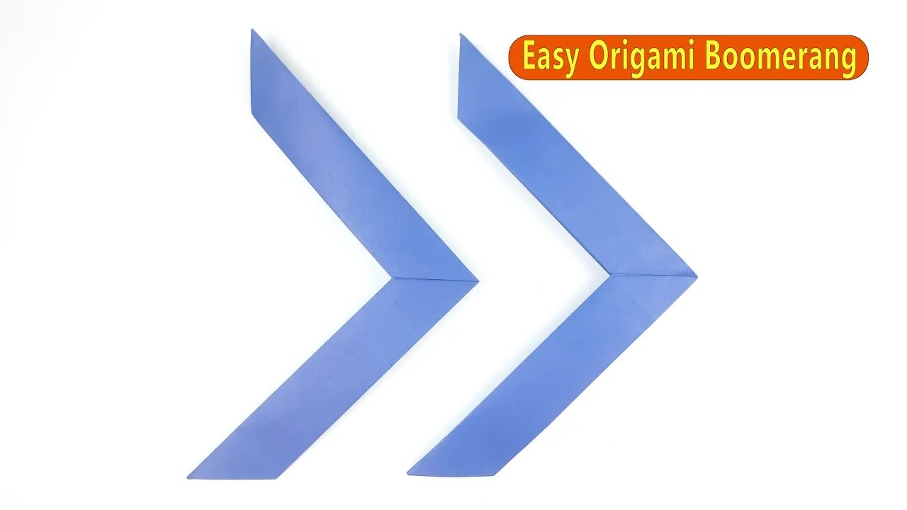 Origami Boomerang Easy Tutorial - DIY Paper Crafts