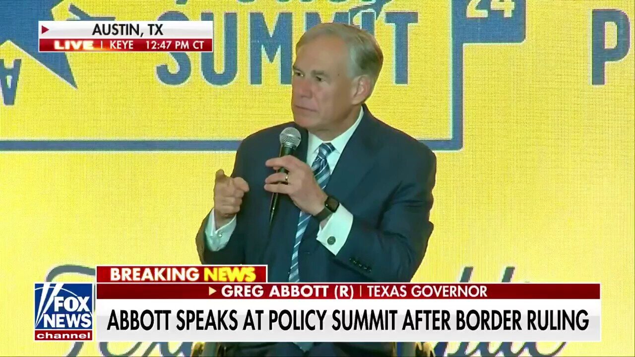 Gov. Greg Abbott: Biden Is Aiding And Abetting Illegal Entry Into America