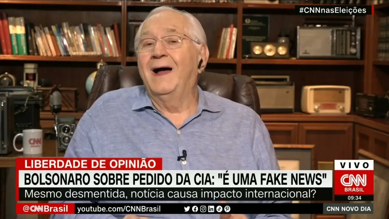 Boris Casoy: CIA pede para Bolsonaro parar de criticar o sistema eleitoral, Bolsonaro diz que e fake