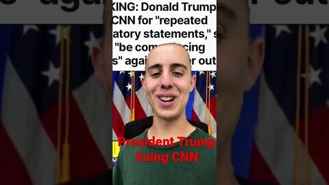 President Donald Trump Suing CNN, Claims Defamation #shorts #breakingnews #trump #cnn #2022