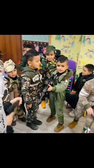 Palestine: Muslim 5-Year Olds Stage Daycare Cosplay Killing Jews and Christians