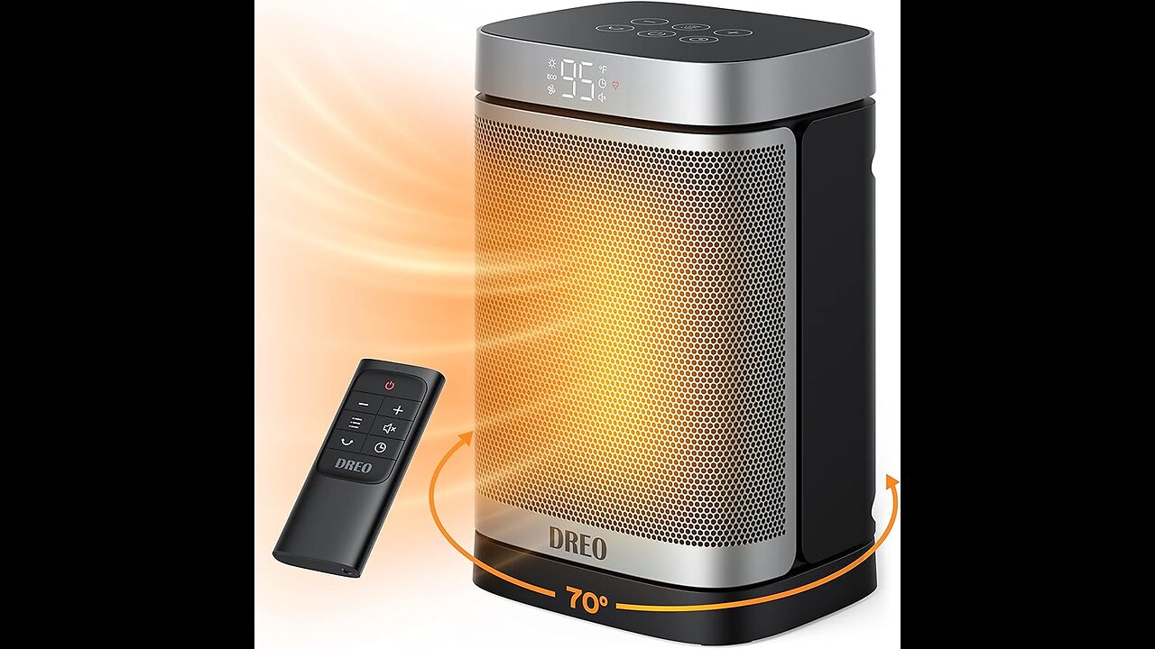 Dreo Space Heaters for Indoor Use, 70°Oscillating Portable Heater With