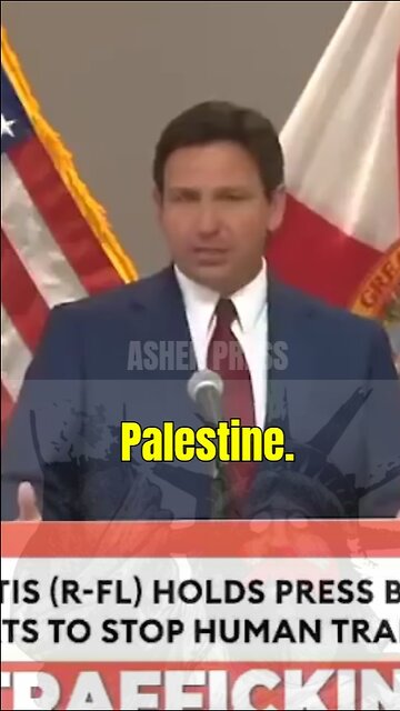 Gov Ron DeSantis: Hamas wants a second Holocaust and there's never been a country called Palestine.