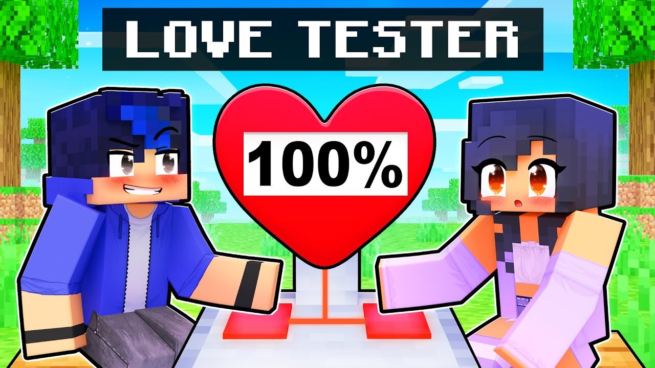 Using a LOVE TESTER in Minecraft!