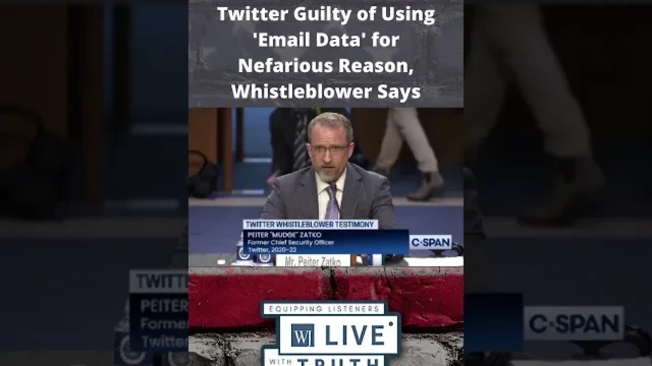 Twitter Guilty of Using 'Email Data' for Nefarious Reason, Whistleblower Says