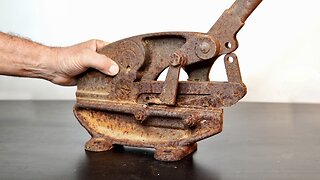 Rusty Metal Shear Restoration