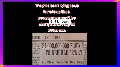 PREDICTIVE PROGRAMMING: 6 MILLION - BY MRBLACKPILL