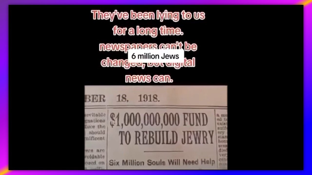 PREDICTIVE PROGRAMMING: 6 MILLION - BY MRBLACKPILL