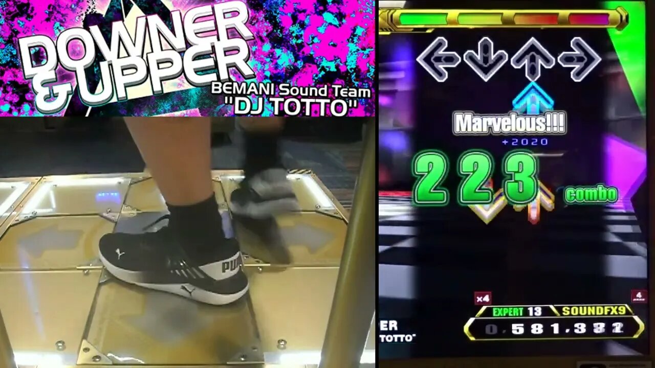 DOWNER & UPPER - EXPERT (13) - AAA#098 (SDG) on Dance Dance Revolution A3 (AC, US)