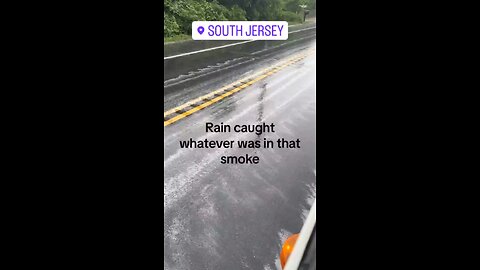 Rain caught whatever was in smoke (some profanity in video)