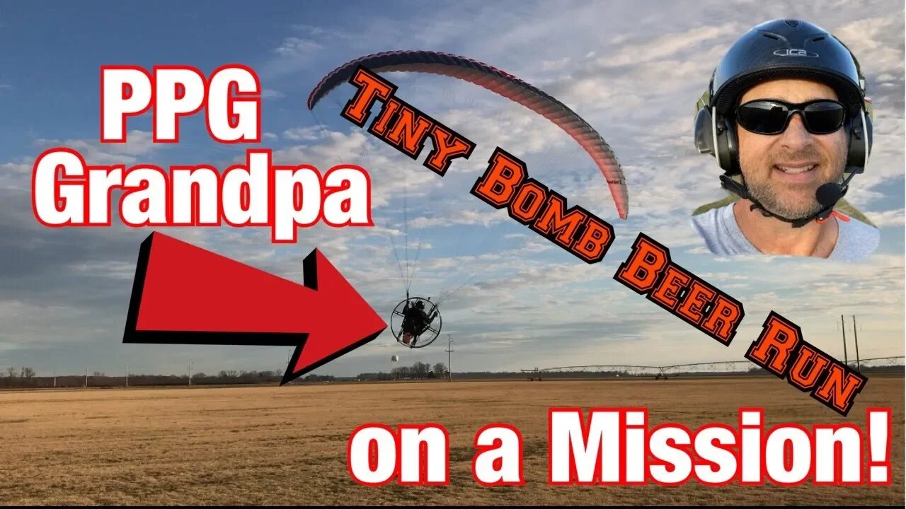 Geocaching - friend hides it and I fly to get it with my Paramotor