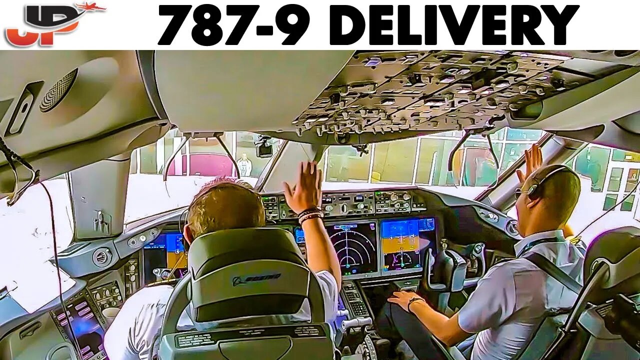 BOEING 787 Delivery PART 2 - Takeoff for Record Breaking BioFuel Flight