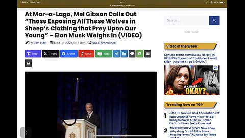 Mar-a-Lago, Mel Gibson Calls Out “Those Exposing All These Wolves in Sheep’s Clothing…”