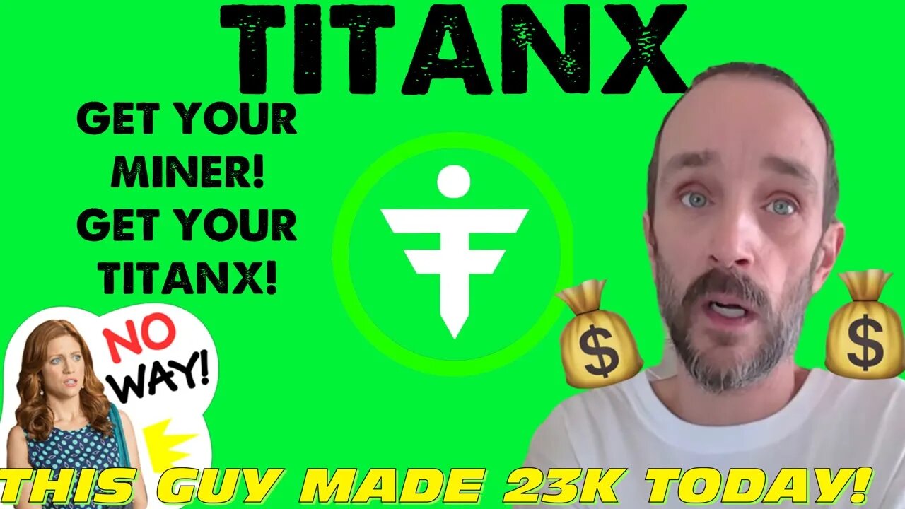 TITANX | MOE TAKES OUT 23k! DID HE STAKE OR SELL? GET YOUR MINER NOW! #titanx #eth #crypto #ethereum