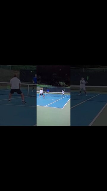 tennis volley quick hands at net