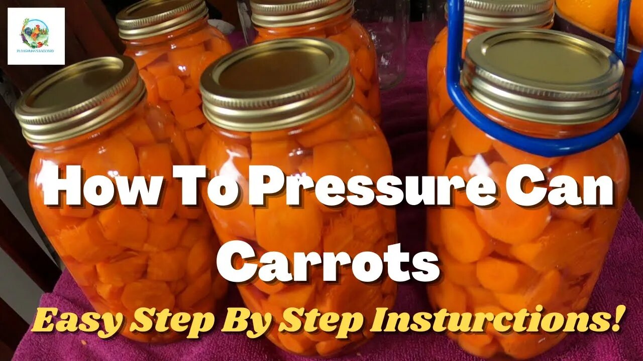 How To Can Carrots | Using The Presto Pressure Canner | Step By Step Instructions