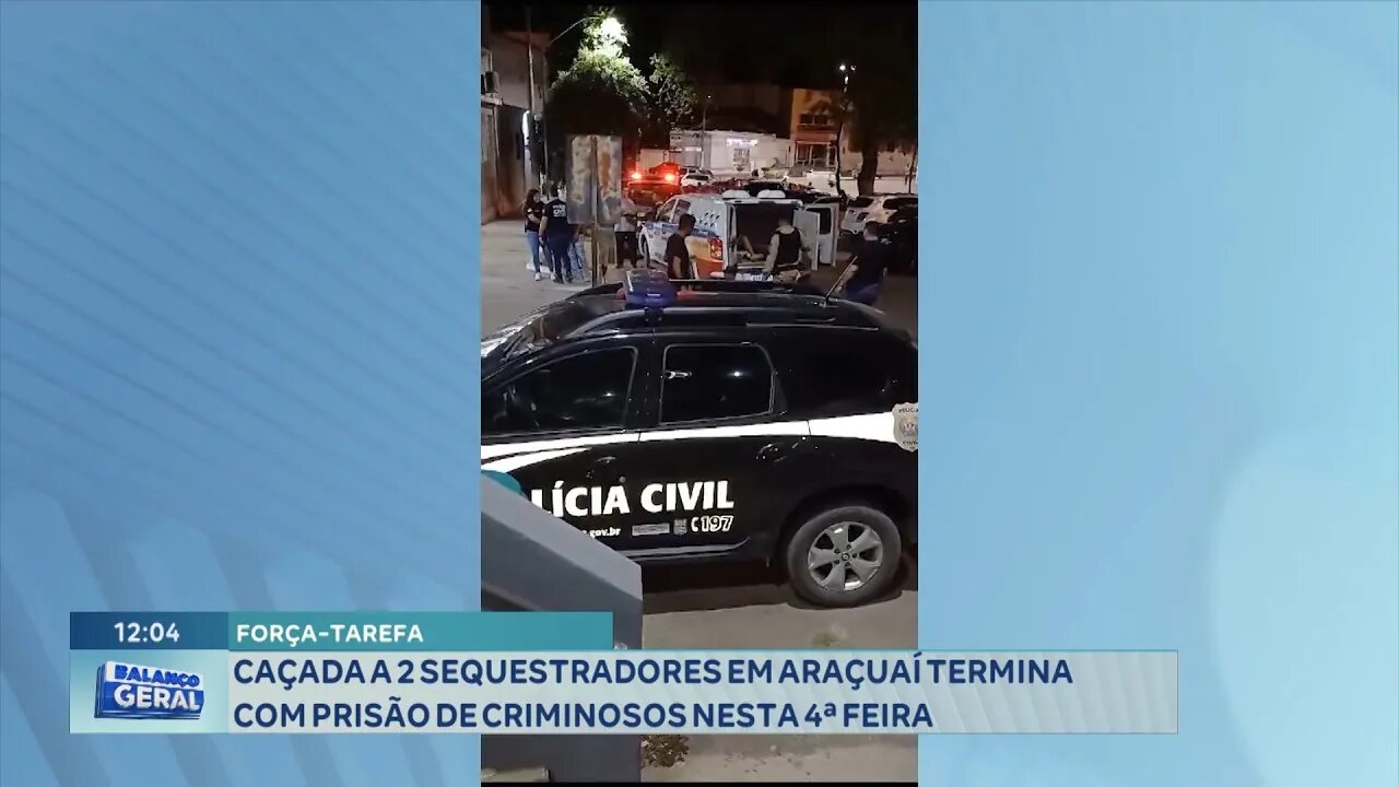 Força-Tarefa: Caçada a 2 Sequestradores em Araçuaí Termina com Prisão de Criminosos nesta 4ª Feira.