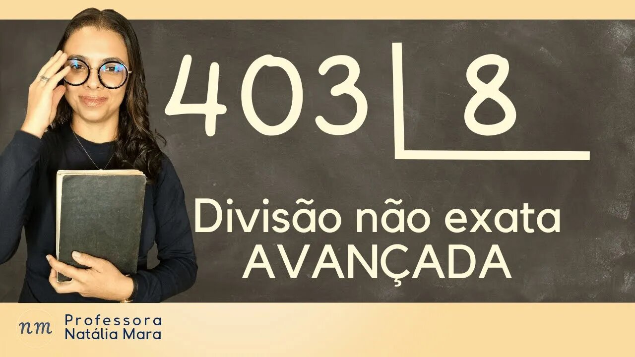 403÷8 | 403/8 | 403 dividido por 8| Como dividir 403 por 8? | Exemplo de divisão não exata difícil.