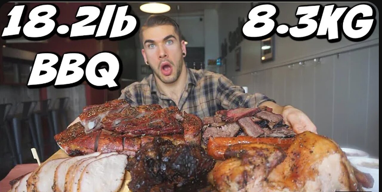 WORLDS BIGGEST BBQ CHALLENGE (18 LBS!)