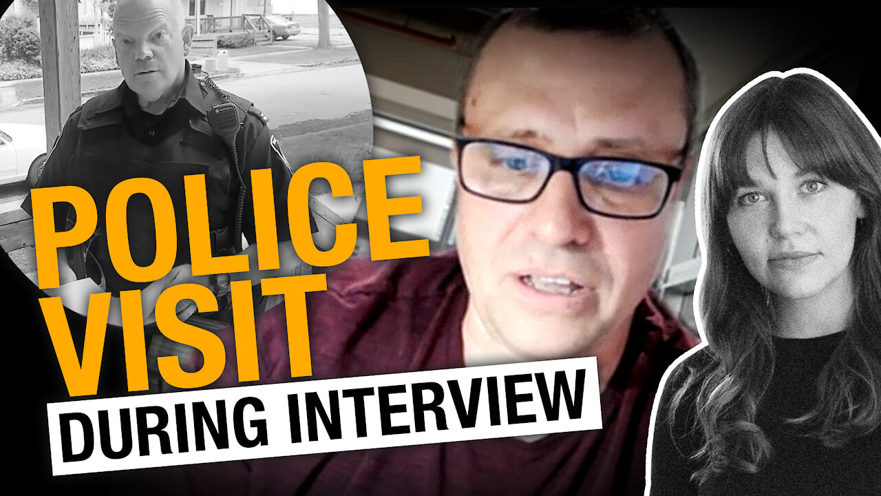 Cop shows up during interview! Indie journo in hot water after covering anti-lockdown rally