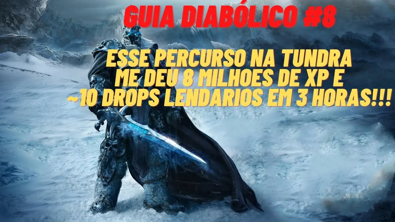 [PTBR] Diablo Immortal - Guia Diabólico #8 - Veja meu spot preferido pra matar mob na Tundra