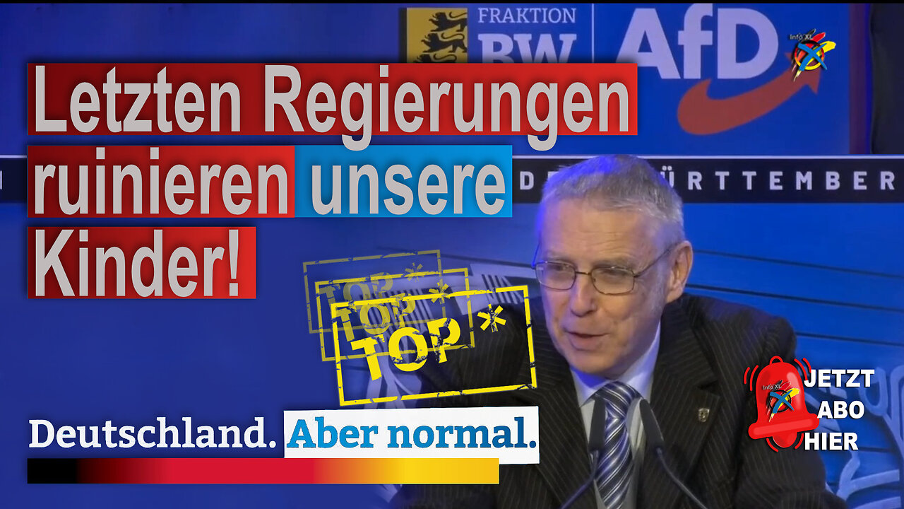 Letzten Regierungen ruinieren unsere Kinder!