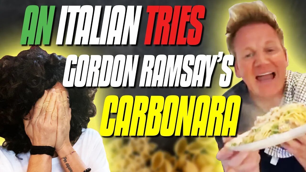 An Italian Tries Gordon Ramsay's Carbonara Recipe | 10 Minute Spaghetti Alla Carbonara