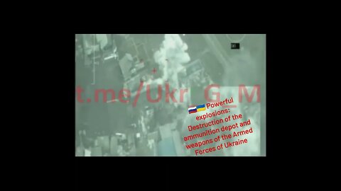 Powerful Explosions: Destruction Of An Ammunition Depot & Weapons Of Ukrainian Forces
