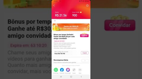 kwai pagando 30 reais por amigo