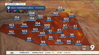 Triple-digit heat returns to the forecast