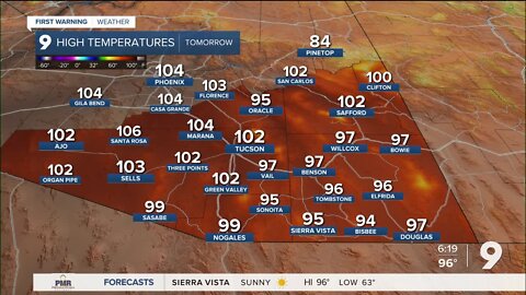 Triple-digit heat returns to the forecast