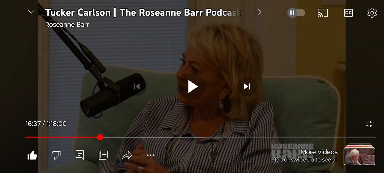 Roseanne Barr podcast Tucker Carlson part 3