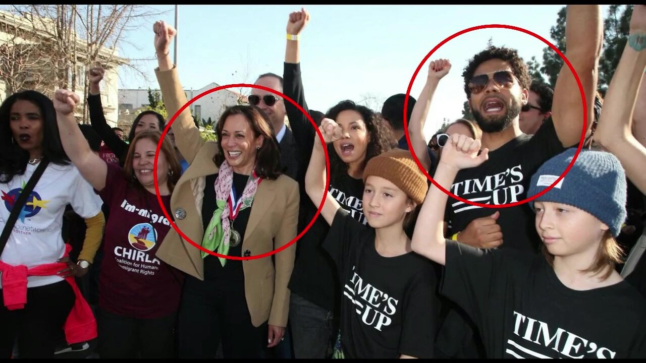 When Kamala Harris was in the street protesting deportation & border security (feat Jussie Smollett)