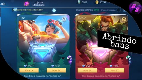 ABRINDO OS TICKETS DO EVENTO DE NATAL | Mobile Legends