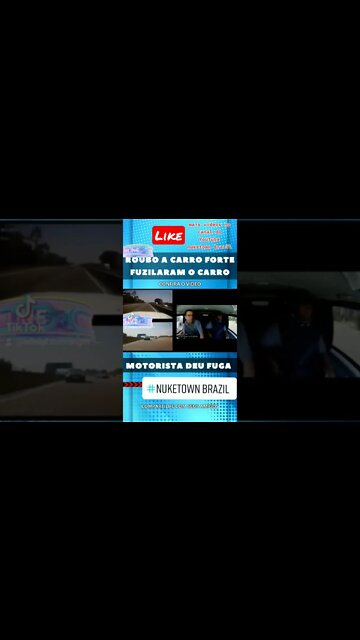 assalto a carro forte perseguição alucinada #shorts #noticias