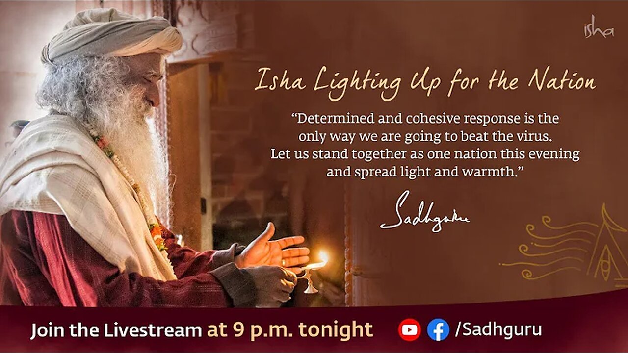 Isha lighting up for nation on mahashivarathri #Sadhgurugrace