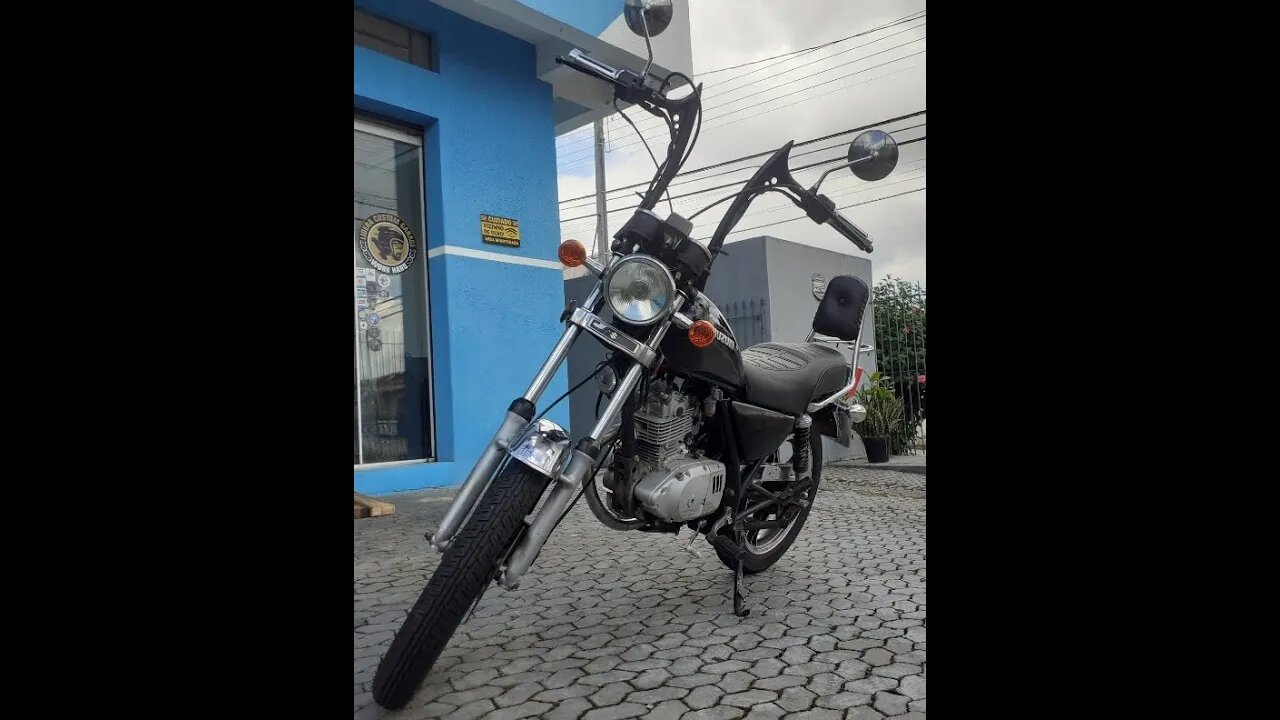 Guidão diablo para Intruder 125 Lidera Custom Garage