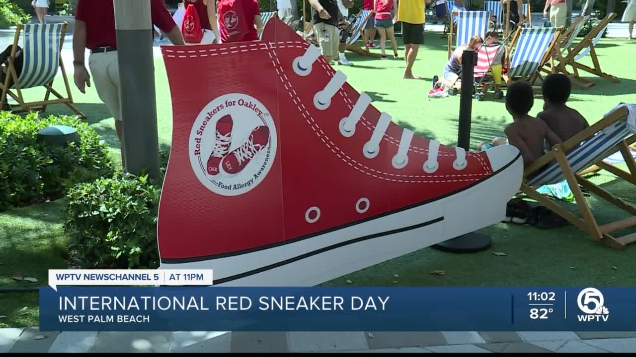 International Red Sneaker Day brings awareness to food allergies