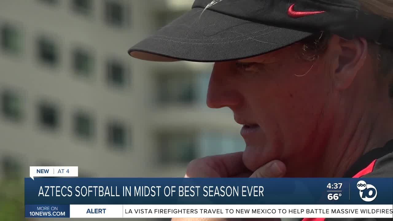 San Diego State softball in the midst of the best season in program history