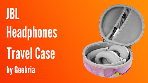 JBL Over-Ear Headphones Travel Case, Hard Shell Headset Carrying Case | Geekria