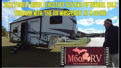 Used 2022 Flagstaff 524 EWS #Fifthwheel #RVWalkThrough with "The RV Whisperer" at M 60 RV!