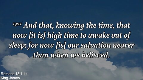 Sunday Morning, April 23 - It Is High Time To Awake Out of Sleep