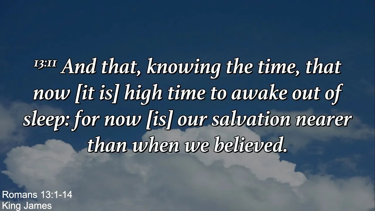 Sunday Morning, April 23 - It Is High Time To Awake Out of Sleep