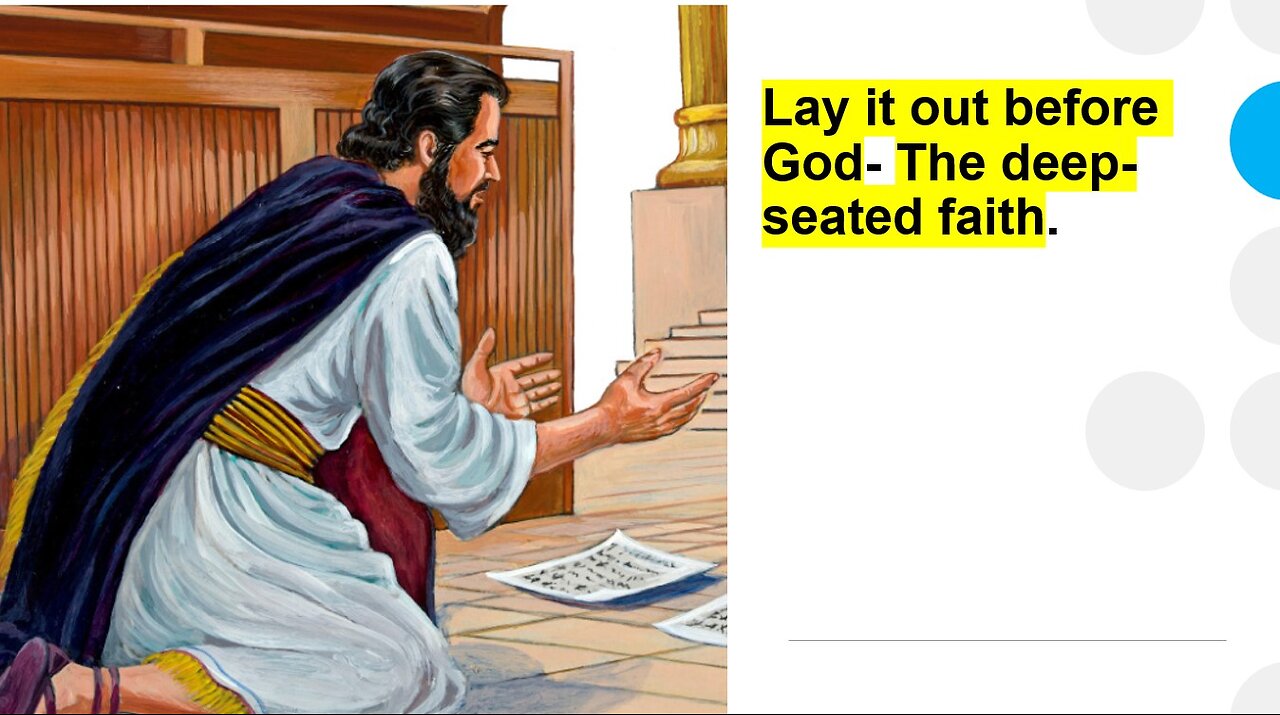 Jul 30/23 | Lay it out before God - The deep seated faith