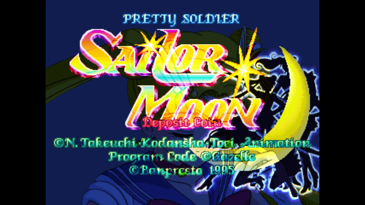 Pretty Soldier Sailor Moon Arcade Game, Banpresto 1995, playthrough