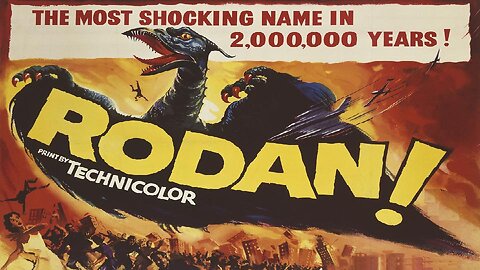 RODAN 1956 Japanese Version in Technicolor - Giant Flying Prehistoric Beast Attacks Tokyo FULL MOVIE in HD